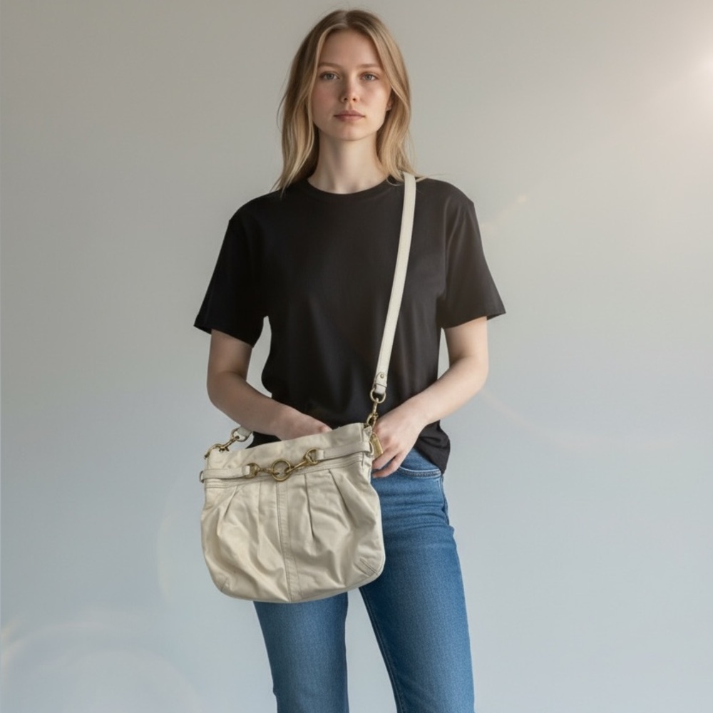Coach Cream Crossbody Bag